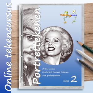 Realistisch portrettekenen met grafietpotlood deel 2